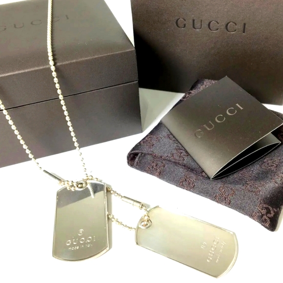 Gucci Other - SALE 💥☀️🔆 GUCCI DOG TAGS Necklace (Two tags included)